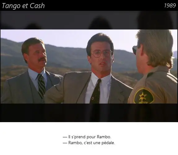 Vignette : Tango et Cash